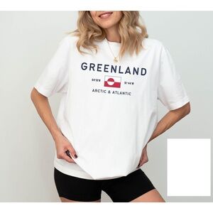 Greenland Shirt Greenlandic Flag T-shirt White